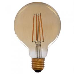Лампа светодиодная филаментная диммируемая E27 4W 2200K золотая  - 2